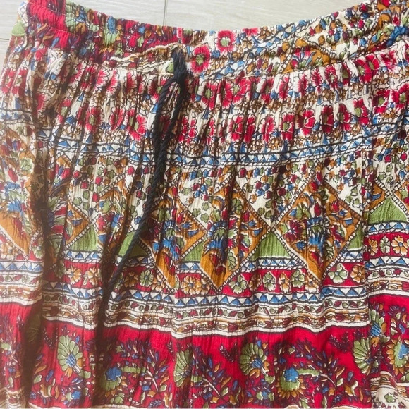 Just Cruising Boho Maxi Skirt Free Size Hippy Gypsy Boho Multicolor - Picture 5 of 8